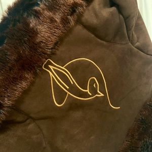 Vintage baby phat faux fur jacket